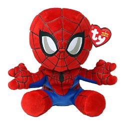 Jucarie de plus TY Beanie Babies - Marvel Spider-man, 15 cm TY 44007