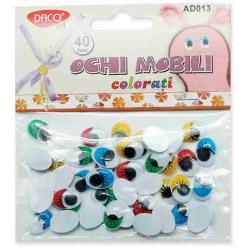 Accesorii craft ochi mobili colorati AD013