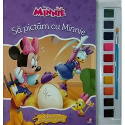 Disney. Minnie. Sa pictam cu Minnie. Carte de colorat cu pensula si acuarele