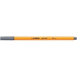 Fineliner Stabilo Point 88 0.4mm gri inchis SW1688196