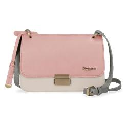 Geanta umar cu clapa 24 cm Pepe Jeans Mona roz 7555862