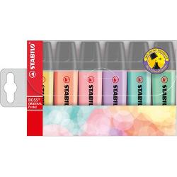 Textmarker Stabilo Boss Pastel, 6 buc./set SW7062