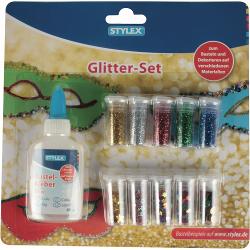 Set 10 glitter +paiete si lipici 23386