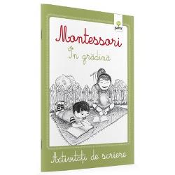 In gradina. Caiete activitati de scriere Montessori