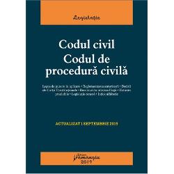 Codul civil. Codul de procedura civila 01.09.2019