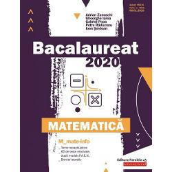 Bac 2020. Matematica. Mate-info