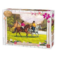 Puzzle 100 piese Gallop In The Meadow KG05296