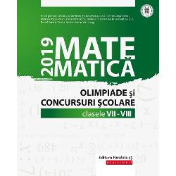 Matematica in concursurile scolare VII-VIII(editia 2019)