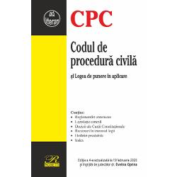 Codul de procedura civila si Legea de punere in aplicare - 19 februarie 2020 (editia a IV-a)