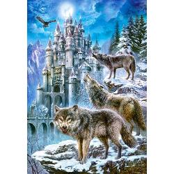 Puzzle 1500 piese Wolves and Castle 151141