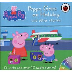 Peppa Goes on Holiday and other stories Book and CD box set