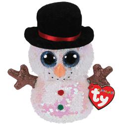 Beanie Boos Flippables MELTY - sequin snowman TY 36339