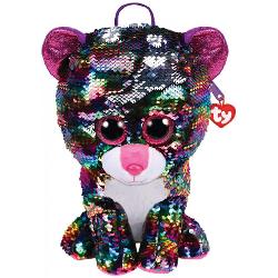 Rucsac de plus Ty Fashion Sequins backpack DOTTY leopard, TY 95024