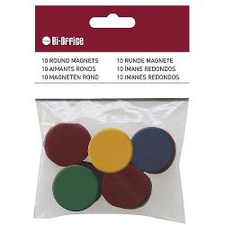 Magneti Bi-Silque, 10 bucati/set, diverse culori, 30 mm BSIM130909