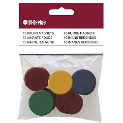 Magneti Bi-Silque, 10 bucati/set, diverse culori, 20 mm BSIM140909