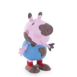 Figurina Comansi Peppa Pig George on the mud Y99688
