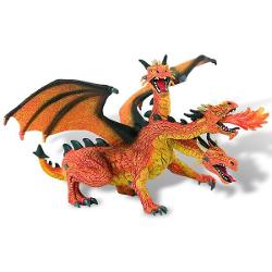 Dragon orange cu 3 capete