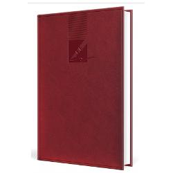 Agenda nedatata A5, 224 pagini, coperta buretata, personalizabila, culoare bordo 9483650