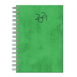 Agenda Nuance cu spira A5 datata hartie offset coperta verde EJ211613