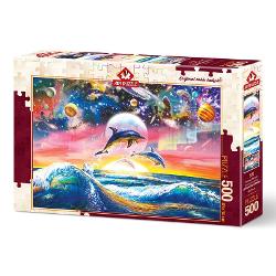 Puzzle 500 piese UNIVERSAL DOLPHINS AP4162