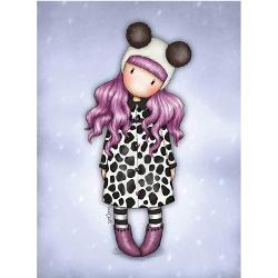 Gorjuss Felicitare - Violet Panda GC387