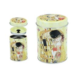 Cutie din metal pentru ceai Gustav Klimt Kiss 6,5x9cm 0072002