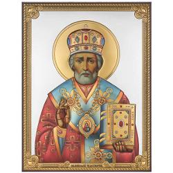 Icoana Sf.Nicolae color 13x18 cm 31258-D