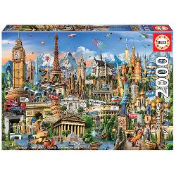 Puzzle 2000 piese Europe Landmarks