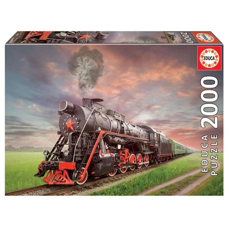 Puzzle 2000 piese Steam Locomotive