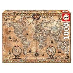 Puzzle 1000 piese Antique World Map