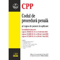 Codul de procedura penala si Legea de punere in aplicare 23 iulie 2023