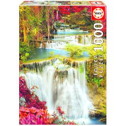Puzzle 1000 piese waterfall in deep forest