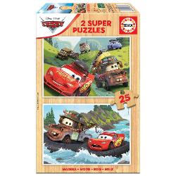 Puzzle 2x25 piese Cars 18877