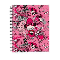 Caiet cu spira Pucca A4 Matmatica 120 file Enjoy life MQ047004