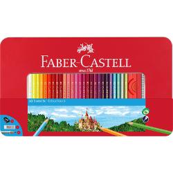 Creioane Colorate Faber-Castell 60 culori cutie metal 115894