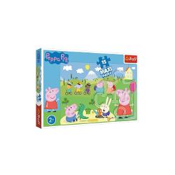 Puzzle Trefl 15 Maxi Peppa Pig O Zi Fericita 14334