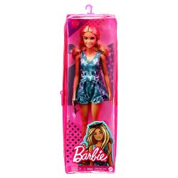 Papusa Barbie Fashionista Blonda Cu Tinuta Casual Albastra Si Ochelari De Soare MTFBR37_GRB65