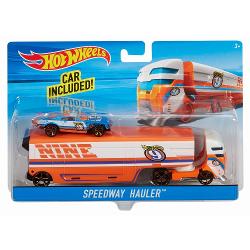 Set de joaca cu Camion Si Masina Sport Hot Wheels Speedway Hauler MTBDW51_DKF82