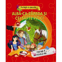 Povesti cu puzzle - Alba ca zapada si cei sapte pitici