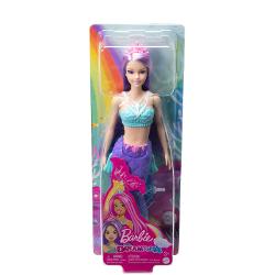 Papusa Barbie Dreamtopia - Sirena cu par mov si coada mov MTHGR08 HGR10