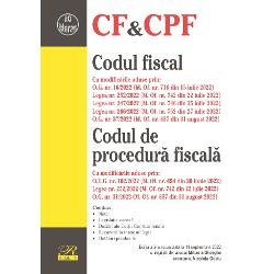 Codul fiscal. Codul de procedura fiscala 11 septembrie 2022
