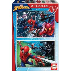 Puzzle cu 2x100 de piese Educa - Spider-Man 18101