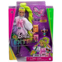 Papusa Barbie Extra cu par verde neon MTHDJ44