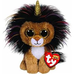 Jucarie de plus Ty Beanie Boos - Ramsey, leu unicorn, 15 cm TY36252