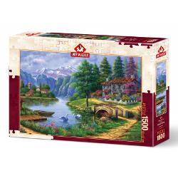 Puzzle 1500 p. Village By Lake AP5371