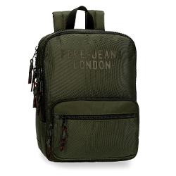 Rucsac cu compartiment pentru laptop 36cm Pepe Jeans London Bromley verde 71622.22