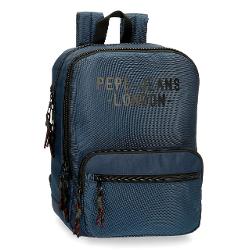 Rucsac cu compartiment pentru laptop 36cm Pepe Jeans Lomdon Bromley albastru 71622.23