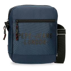 Geanta de umar cu compartiment pentru tableta 27cm Pepe Jeans London Bromley albastru 71656.23