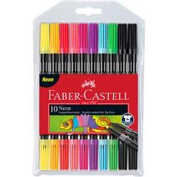 Carioca 10 Culori 2 Capete Culori Neon Faber-Castell 151109