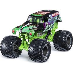 Masinuta MONSTER JAM macheta metalica scara 1 LA 24 GRAVE DIGGER 6056716